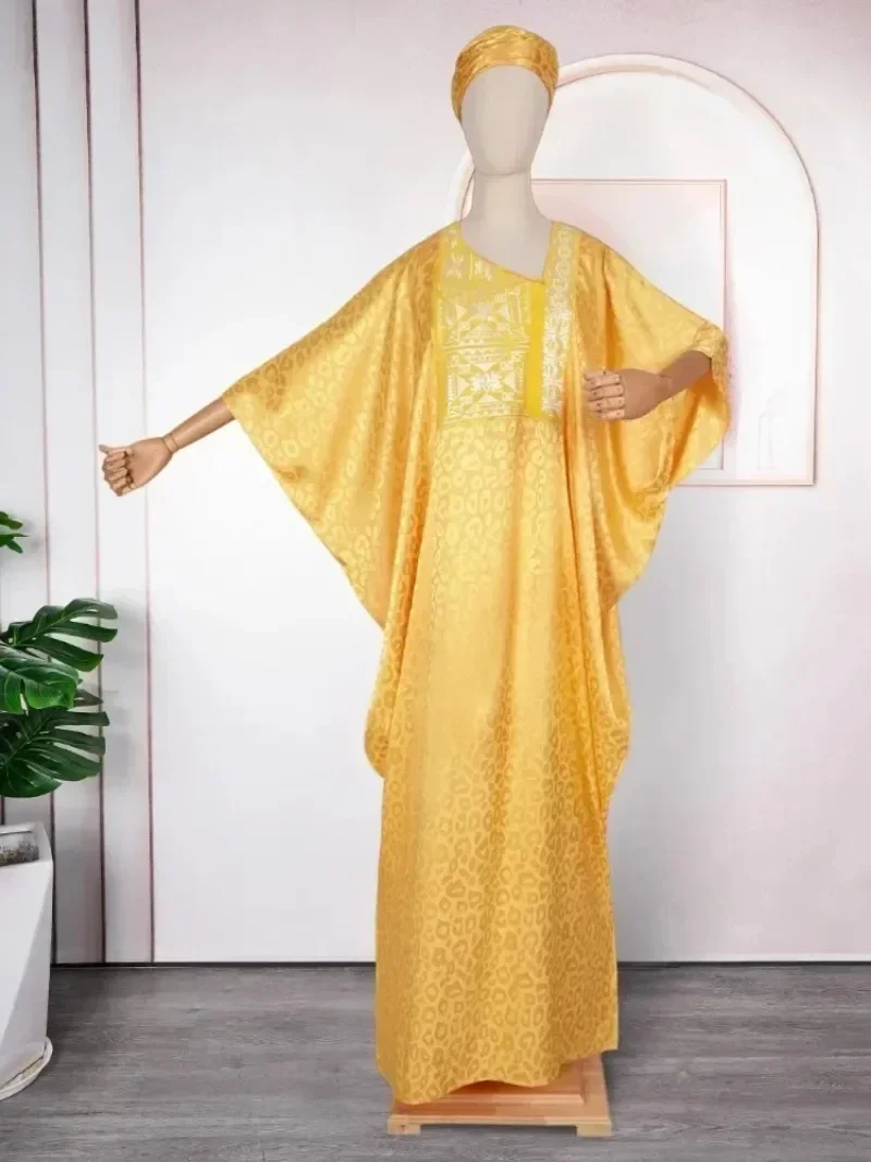 Abayas-vestido musulmán africano de lujo para mujer, caftán largo, vestidos de fiesta de noche, bata Boubou, Abaya, 2025