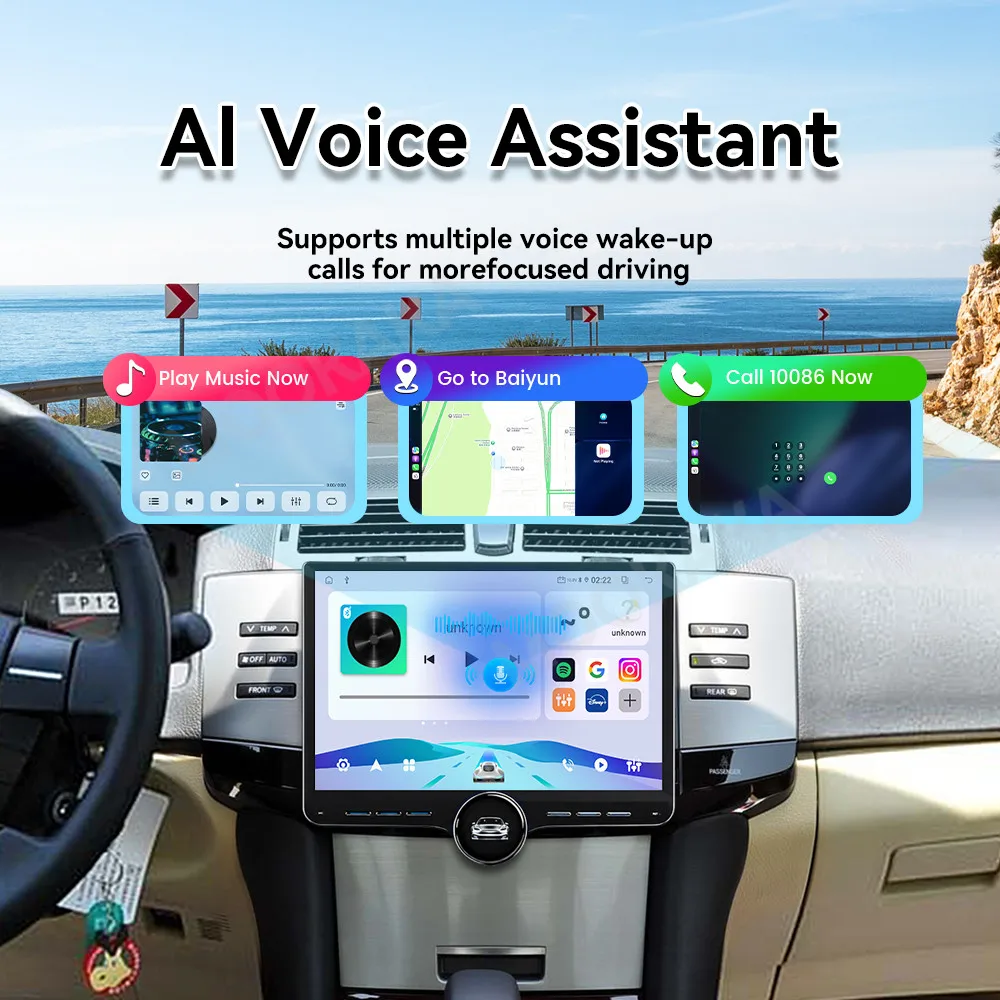 11.5 Inch Android 15 For Toyota Mark X 2005‑2009 Car Radio Stereo Multimedia Player GPS Navigation Wireless CarPlay Head Unit 4G