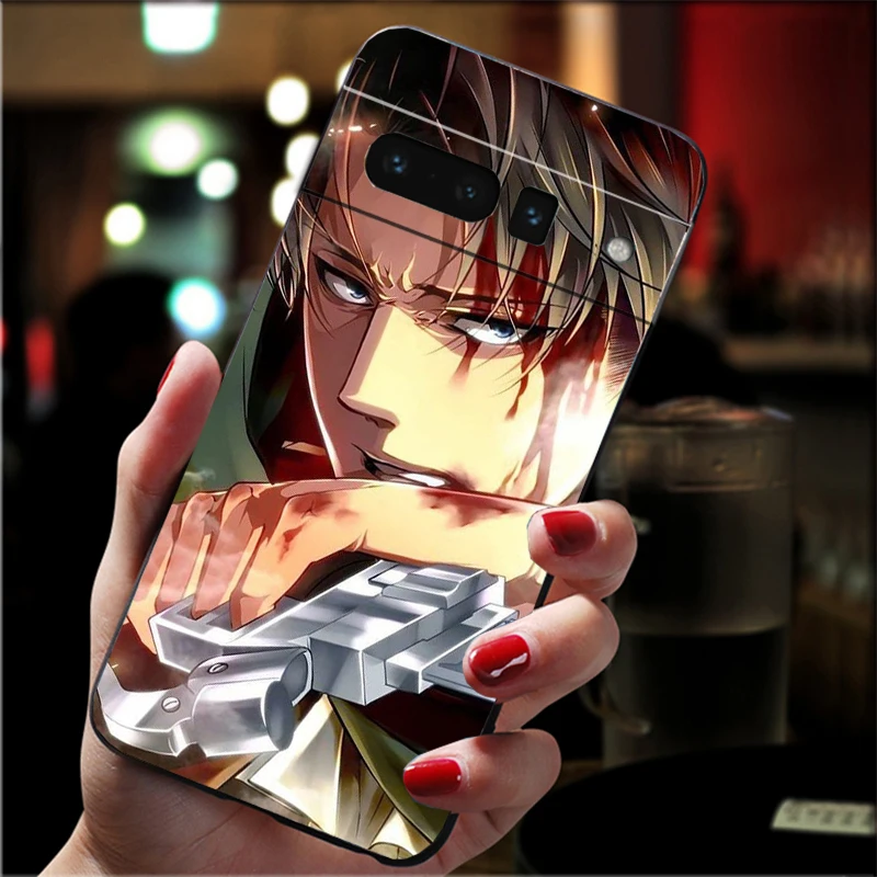 

Phone Case For Google Pixel 10 Pro XL 9 Pro XL 8 7 6 Pro 9A 8A 7A 6A Pixel 8 7 6 5 Levi Ackerman Shingeki no Kyojin Anime