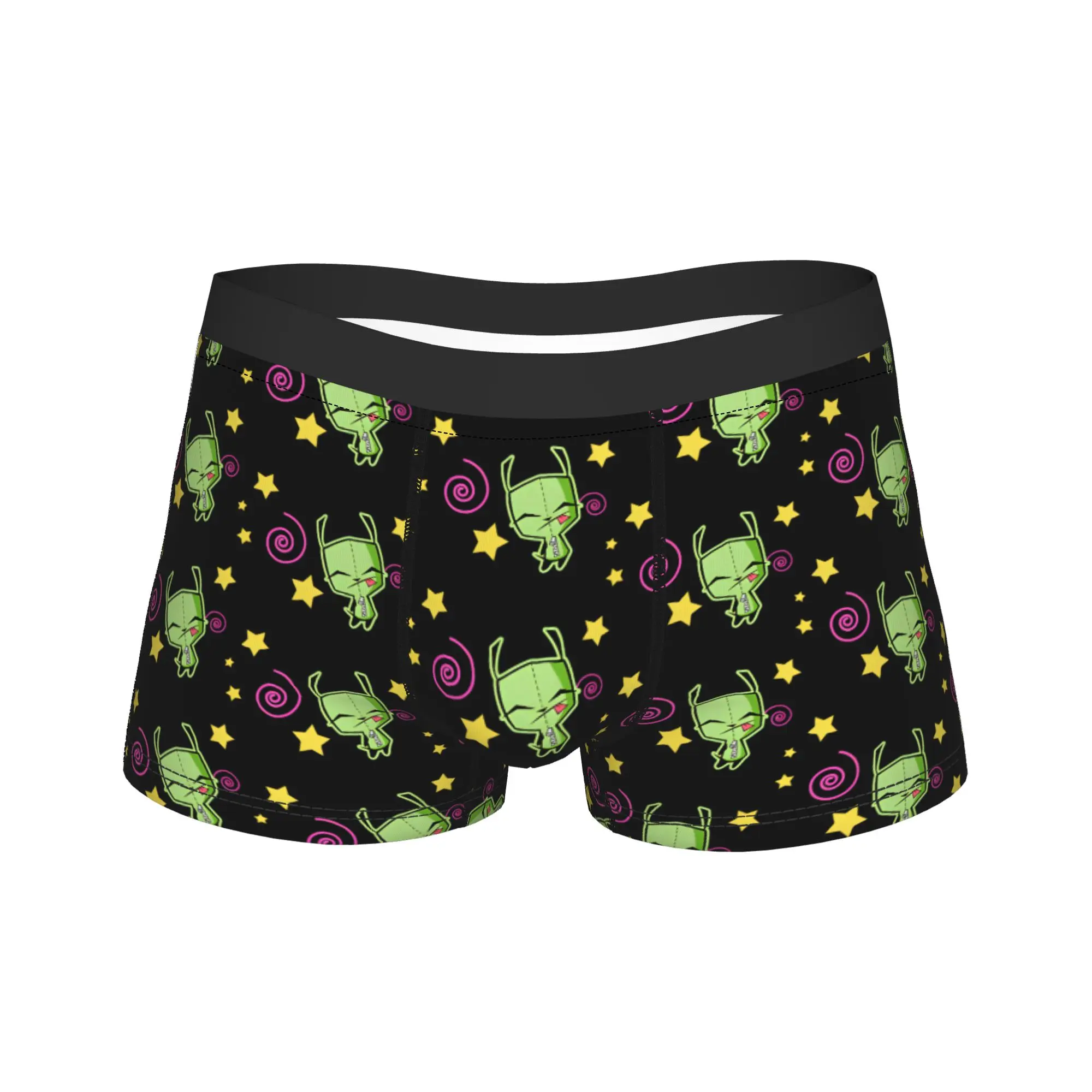 

Men's Gir Invader Zim Cartoon Boxer Briefs Shorts Panties Soft Underwear Male Funny Plus Size Underpants