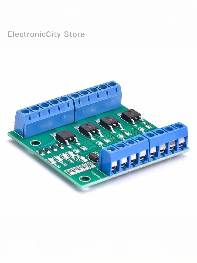 1Pcs PWM MOSFET Switch Controller Optocoupler Isolated Driver Board For LED Lighting & DC Motor Control 4-Channel