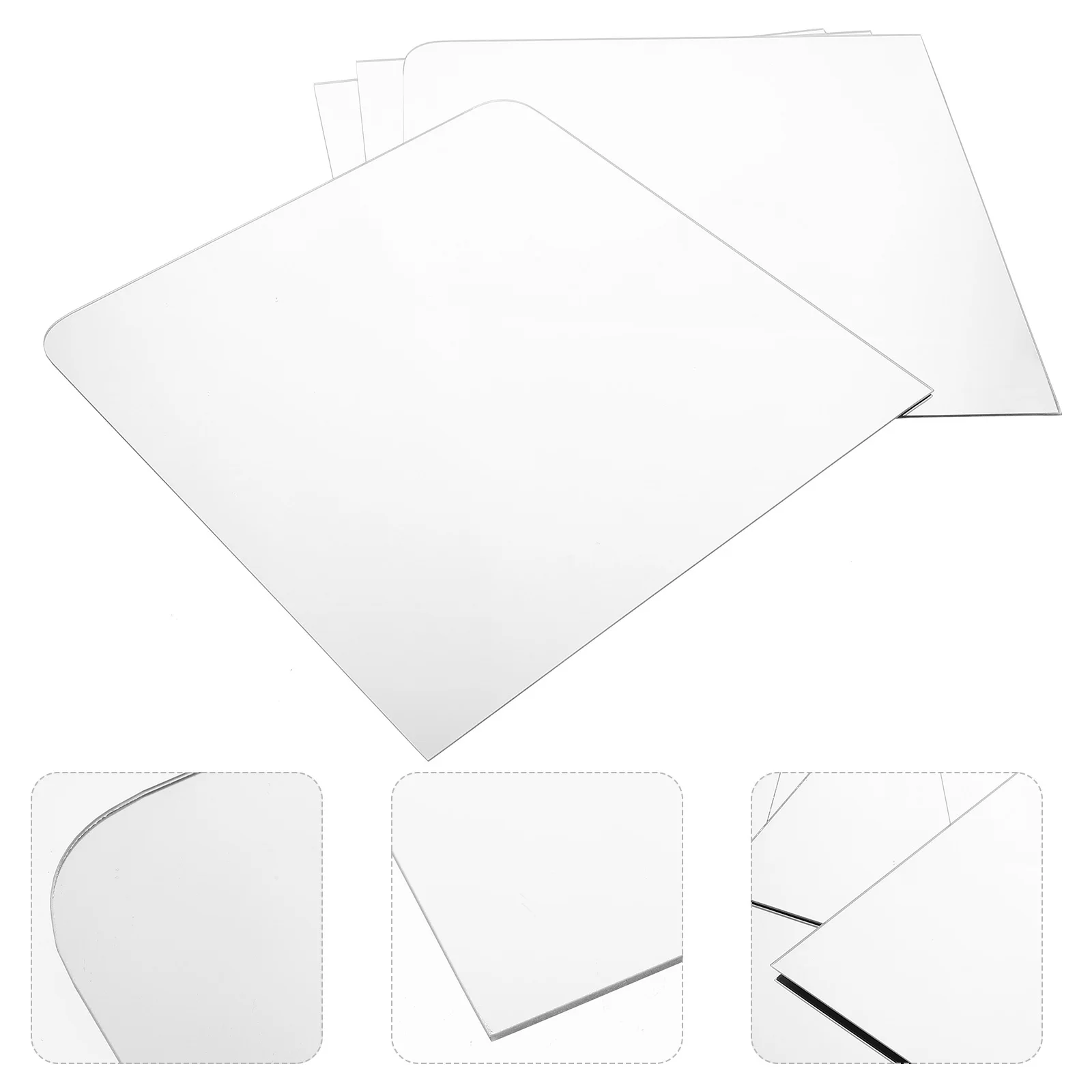 

1 set 1 Set Full Length Tile Frameless Wall Mounted Dressing For Home Bathroom Bedroom Adhesive Mirror Sticker Wall Mirror Decor