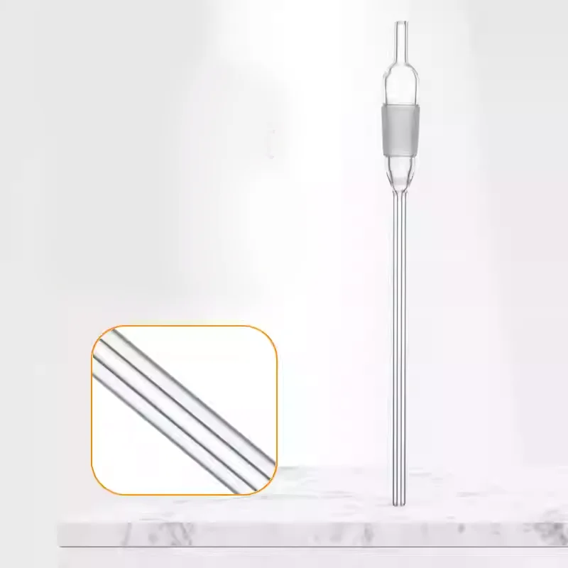Glass ground mouth airway tube made of high Peng silicon material, pressure reducing capillary tube laboratory accessories