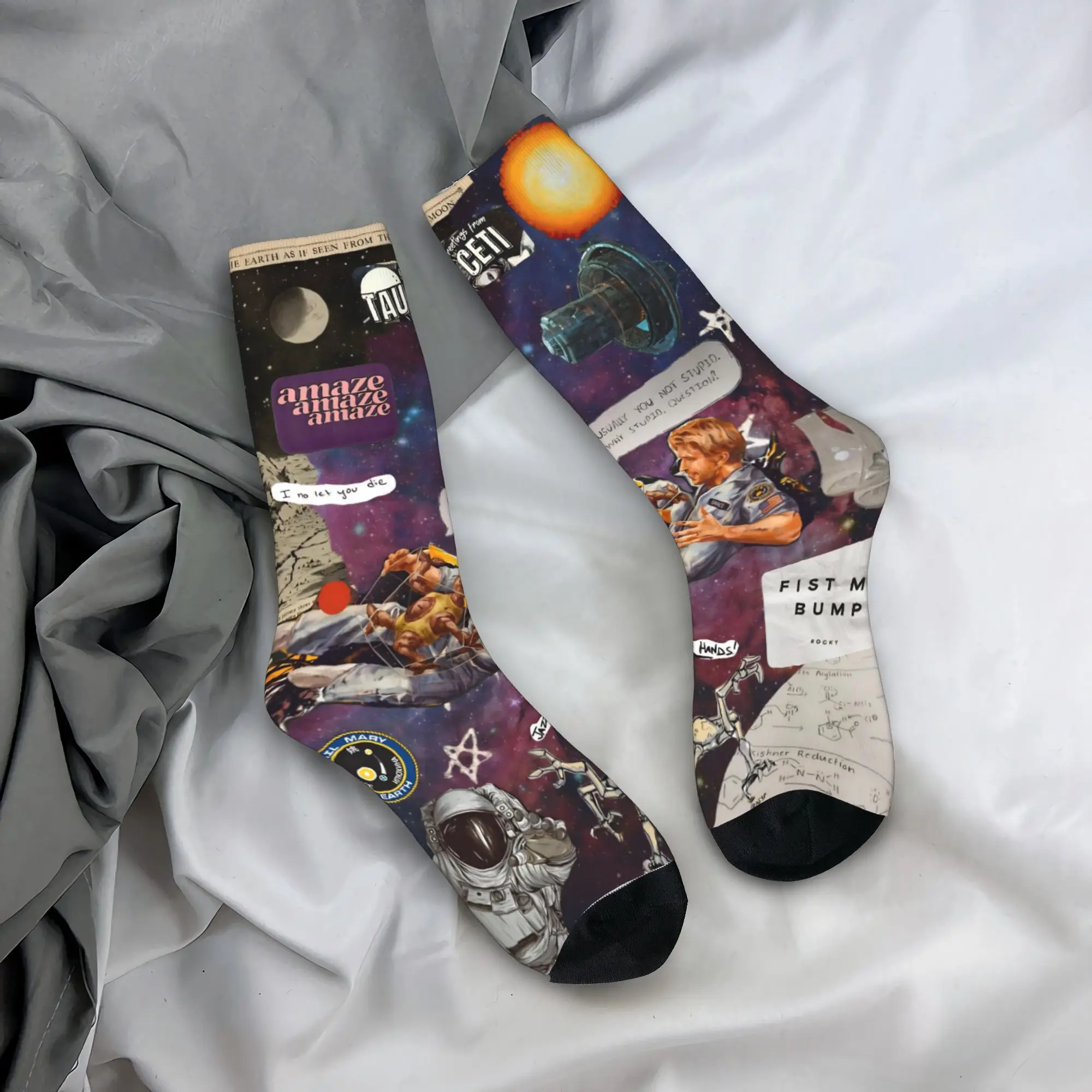 Project Hail Mary Movie 2026 Printed Socks Merch for Party Wear Breathable  Crew Socks