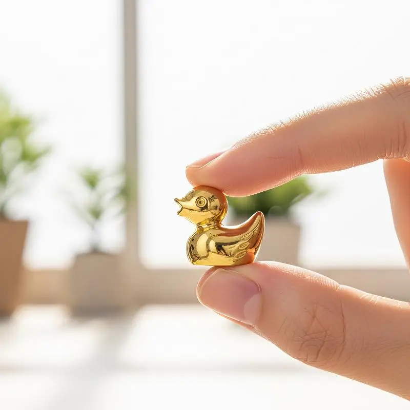 Mini Golden Duck, Resin Mini Yellow Duck Statue, Loose Ducklings, Handicrafts, Dollhouse Decoration, Fairy Garden Scenery