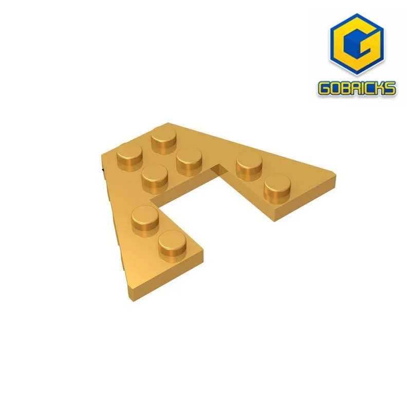 GDS-759 PLATE 6X4 W/ANGLE@4 x6 Wedge plates compatible with lego 47407 children's DIY Educational Building Blocks Tech