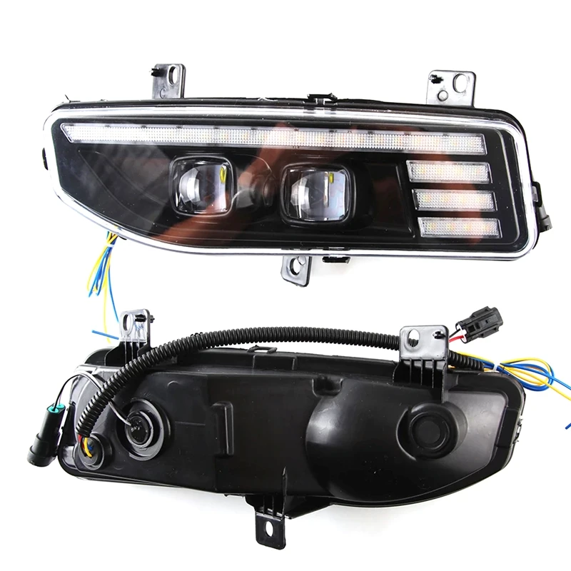 

LED Daytime Running Light Fog Lamp DRL With Turn Signals Left Drive For-Nissan Sentra 2020 2021