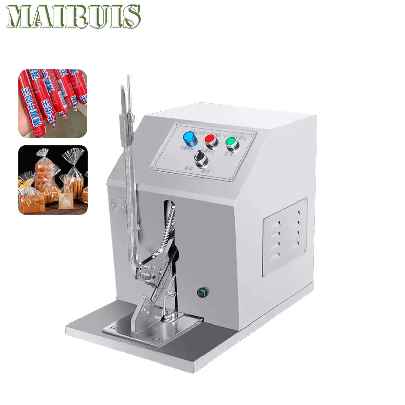 Automatic Ham Sausage Buckling Machine Double Row Buckle Net Bag Sealing Machine Electric Bread Sausage Buckling Machine