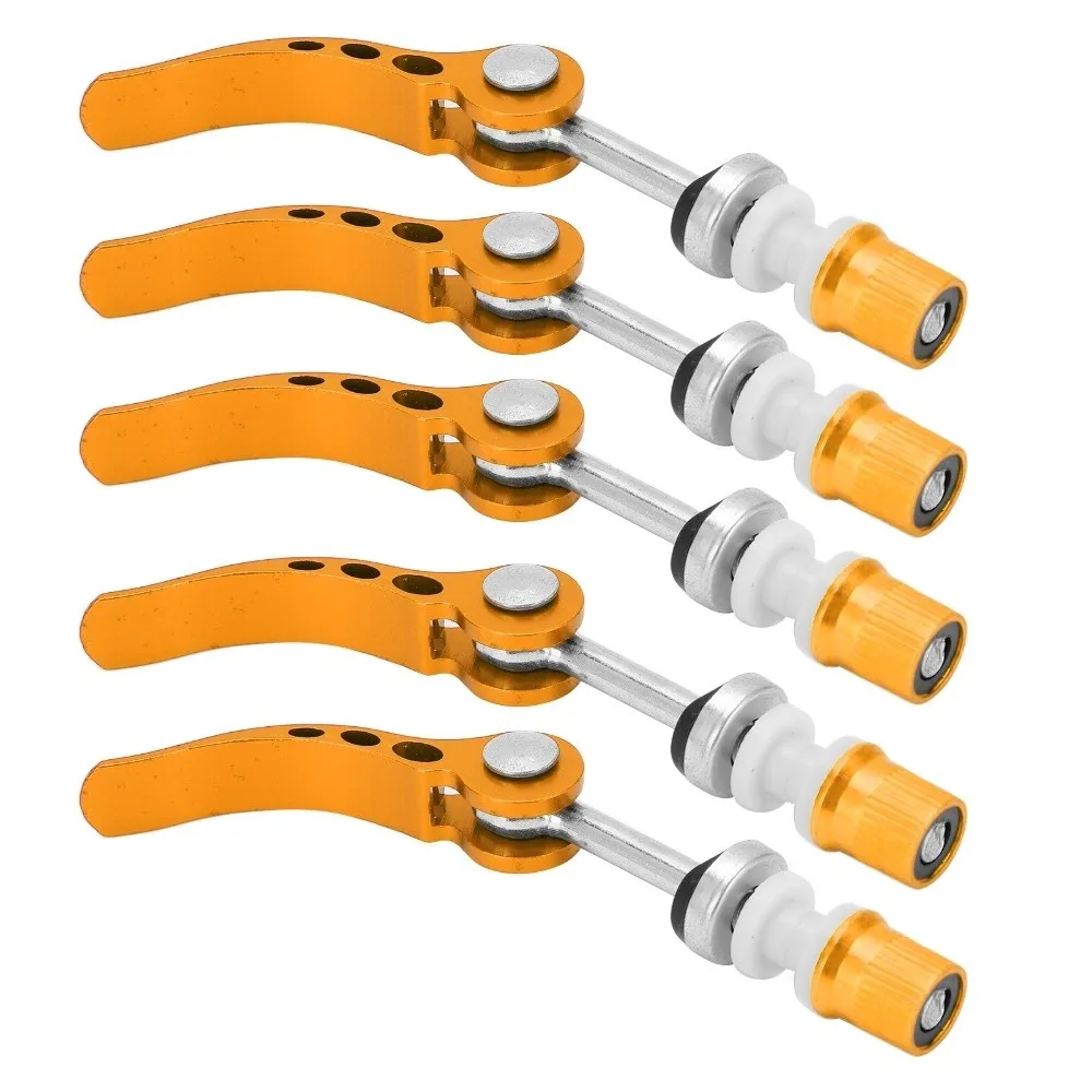

5Pcs M6 × 65mm Bike Seatpost Clamps Lightweight Portable Quick Release Clamp Aluminum Alloy Easy To Install Bike Seat Clamp