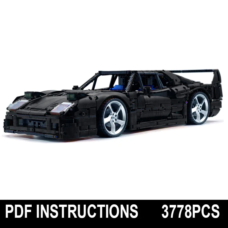 Klassieke MOC-140404 Technische Hypercar Auto Model Assemblage Bouwstenen Bricks Diy Puzzel Bureau Orn Speelgoed Verjaardagscadeautjes Voor Kinderen