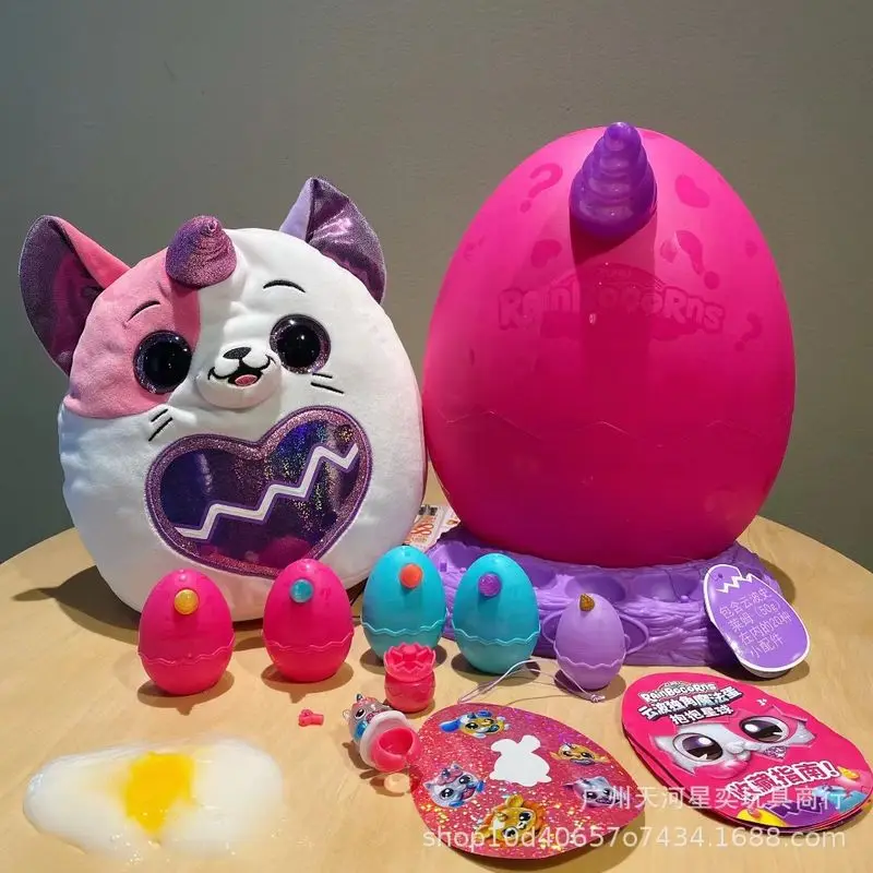 

Zuru Original Zealand Rainbocorns Eggzania Surprise Egg Blind Box Plush Toy Model 9258 With Over 20 Surprises For Toy Gift