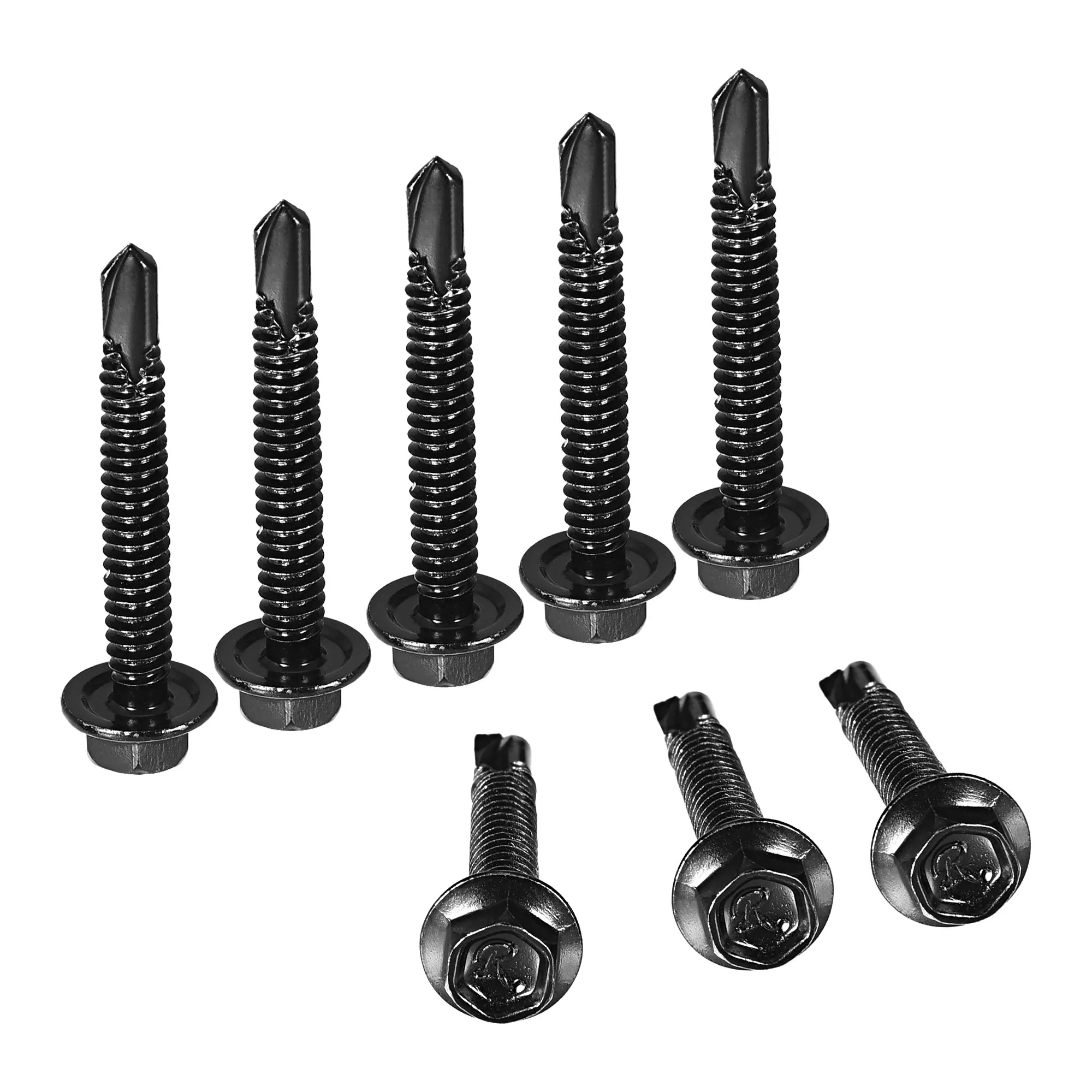 

UXCELL Hex Washer Self Drilling Screws, 410 Stainless Steel Sheet Metal Screw