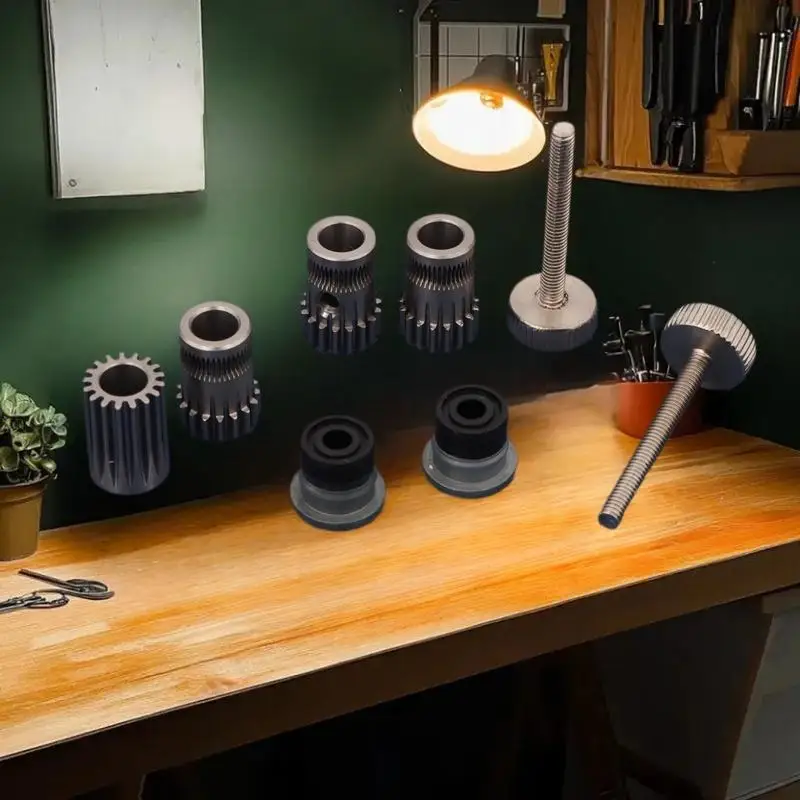 Superior Dual Drive Gear Kit, Hardened Steel Material, Designed for Prusa i3 3D Printer BMG Extruder, Bowden Extruder Parts