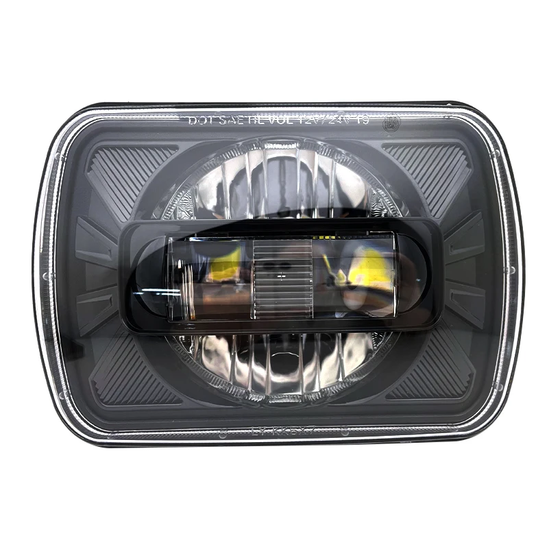 5×7 7x6 Inch Square Led Headlight High/Low Beam Led Headlamp for Jeep Wrangler XJ YJ Cherokee H6054 6052 6054 H5054 .