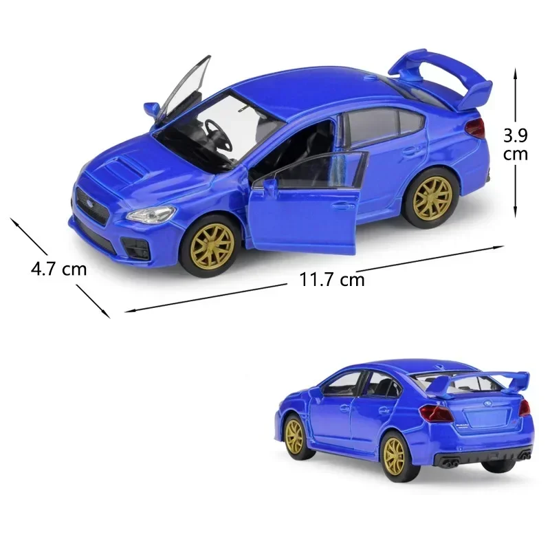 WELLY 1:36 Subaru lmpreza WRX STI Sports Car Simulation Alloy Car Model Crafts Decoration Collection Toy Tools Gift