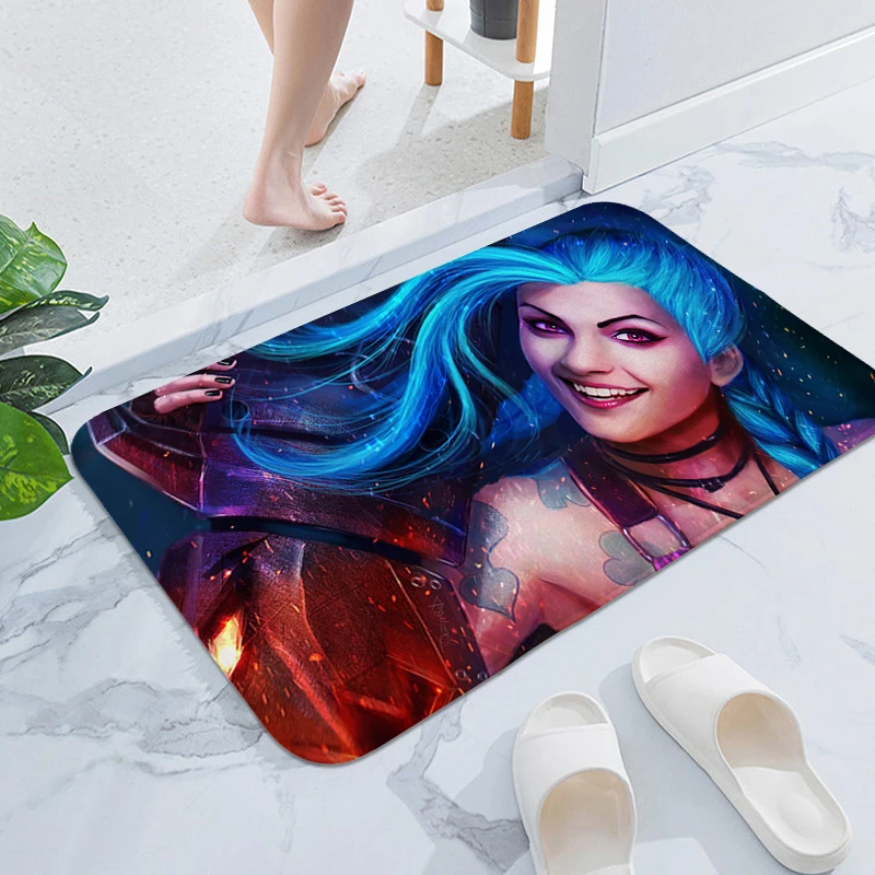 

Veranda Floor Mat A-League Of Legendss Kitchen Treadmill Rugs Bathroom Rug Aesthetic Washable Non-slip Mats Entrance Door Carpet