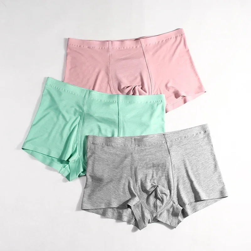 1pc メンズブリーフメンズボクサーモーダルシームレス陰嚢サポートスポーツ通気性抗菌ショーツプラスサイズボクサー