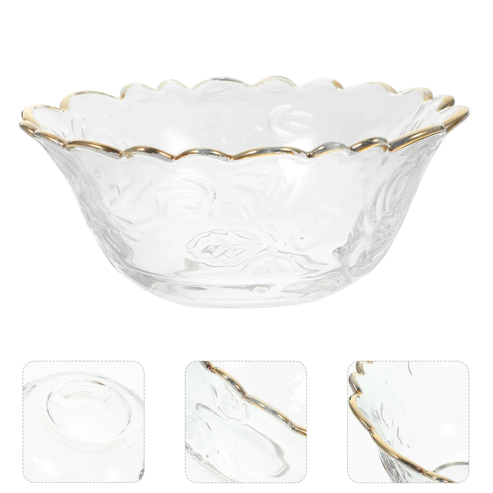 

Elegant Large Glass Serving Bowl Salad Dessert Fruit Snacks Party Entertaining Reusable Home Gift Glass Bowl Salad Bowls