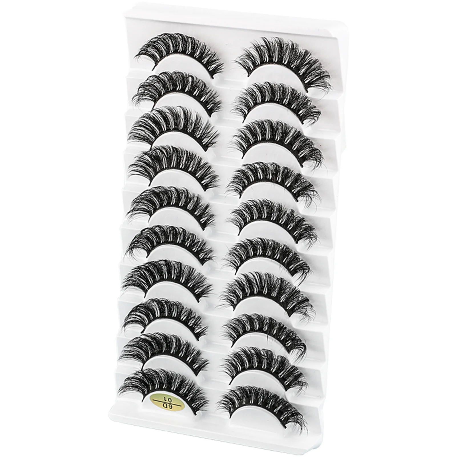 10 paires de faux cils aspect naturel faux cils pour un look élégant et tendance MIAO-US