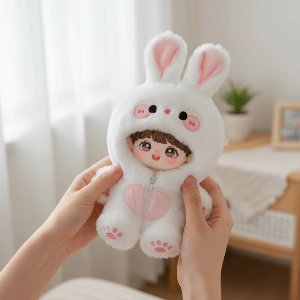 Niedliches Outfit 20cm Kleidung Fuchs Hase Tier Onesie Kleidung Kostüm Puppen Zubehör Spielzeug & Hobbys – Detail 8