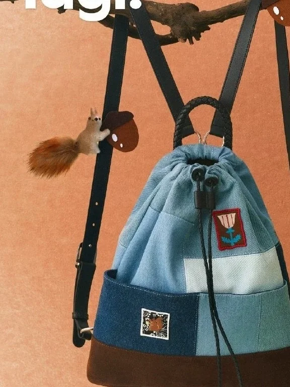 tagii-imaginary-jeans-patchwork-backpack-adjustable-shoulder-strap-travel-vintage-drawstring-unisex-double-layered-sports-bag