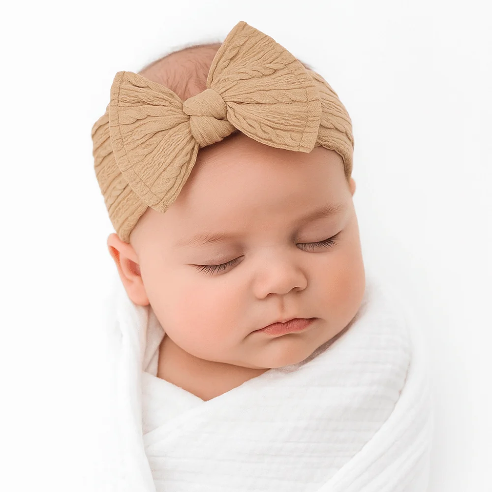 

Sweet Bow Baby Headband Flower Korean Style Infant Hairband Hair Accessories Headdress Elastic Hair Hoop Photography Props