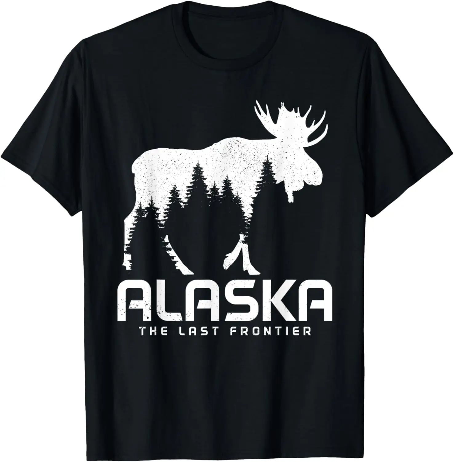 

Футболка Alaska The Last Frontier Vintage Pride Souvenir Moose Nature