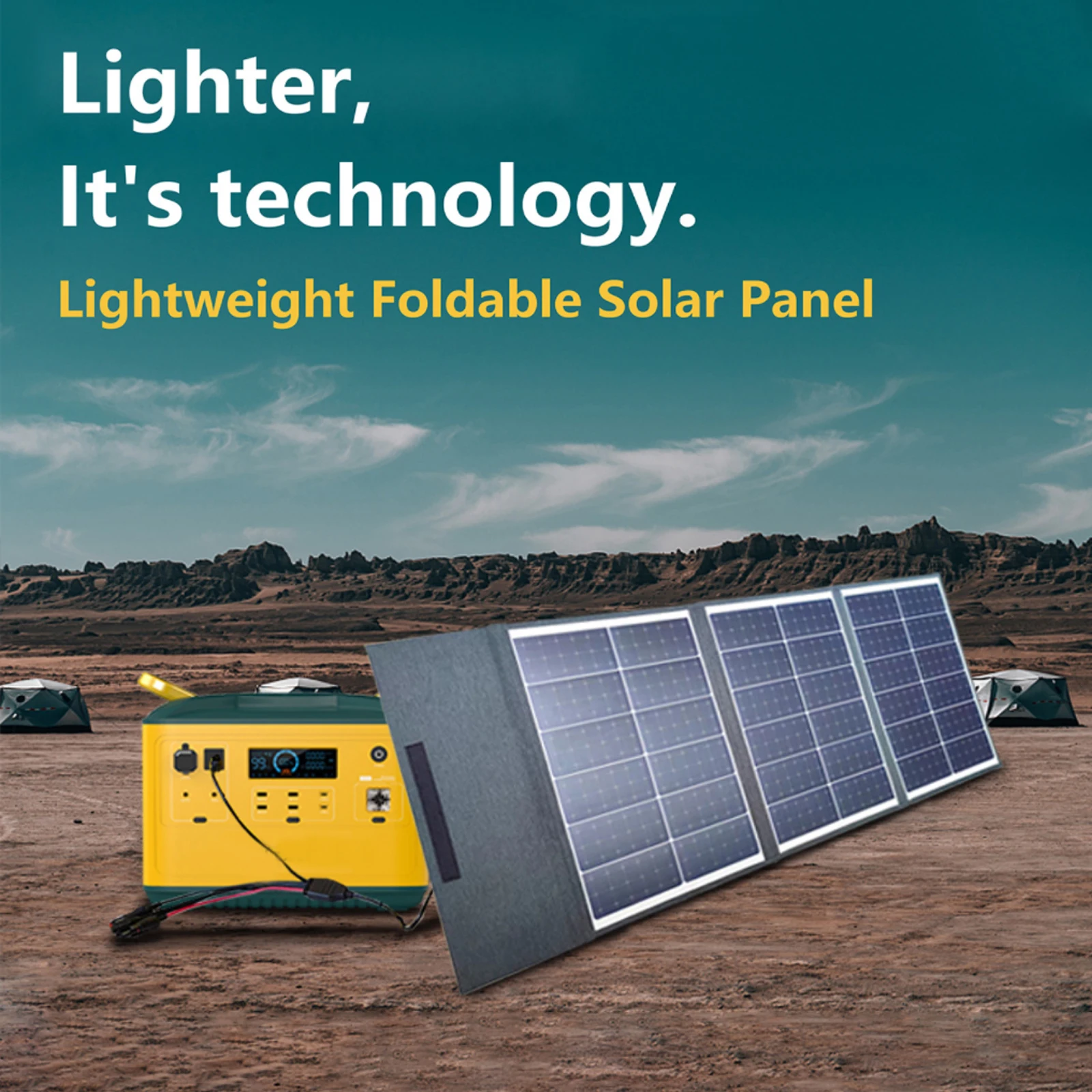 Painel solar dobrável leve de 150W 29,7V