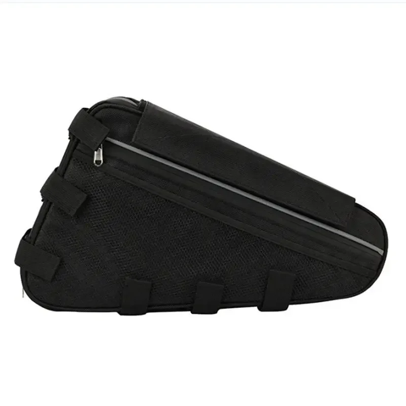 AU24-E-BIKE Electric Bicycle Accessories 36V 48V 60V 72V Triangle Battery Bag Black Bicycle Frame Bags Max Load 126 Cells