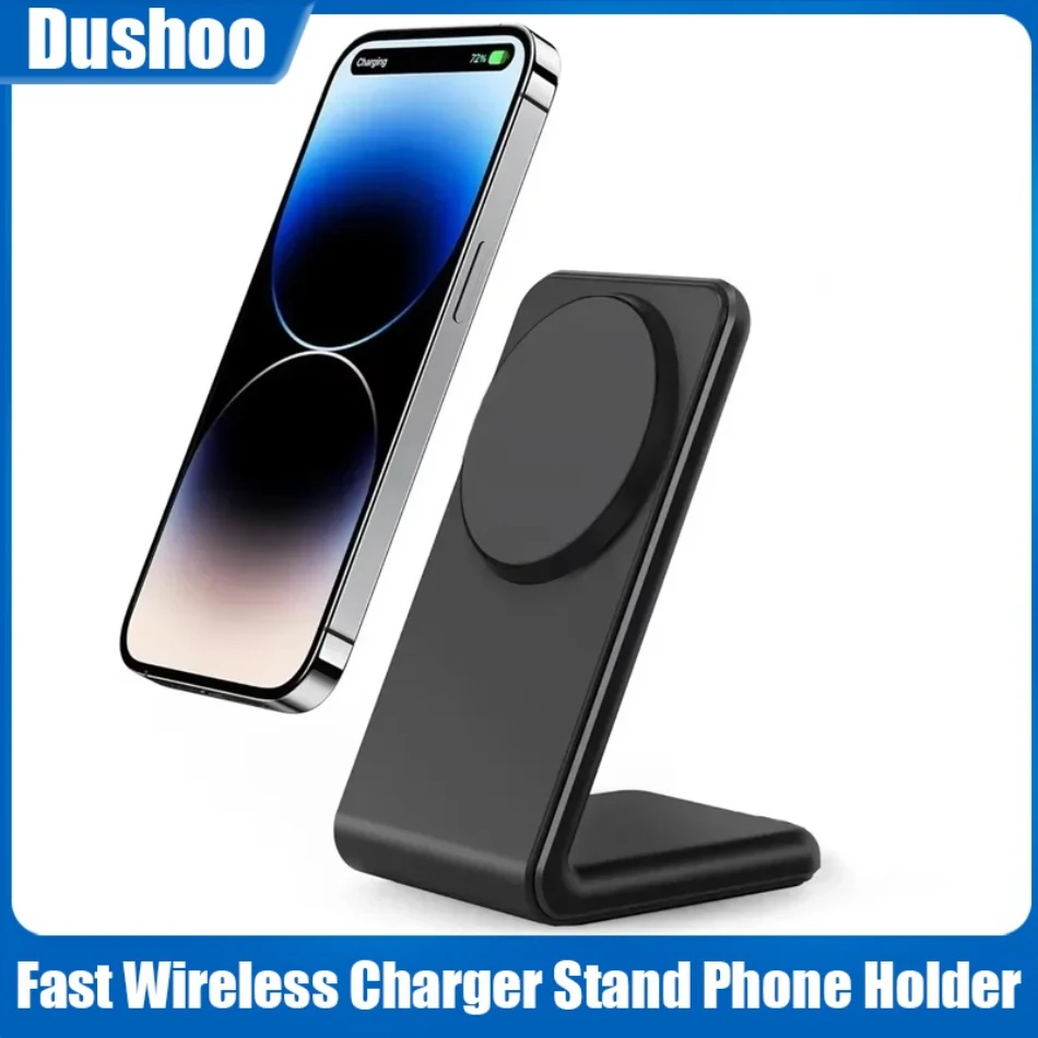 

Magnetic 15W Fast Wireless Charger for MagSafe Dock Stand Charging for iPhone 16-12 Pro Max Mini Plus for Samsung S25 S24 S23*