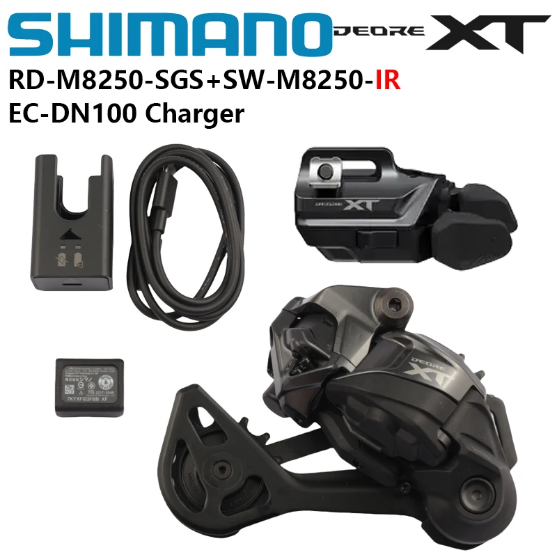 

Shimano DEORE XT NEW 12S Di2 Groupset RD-M8250-SGS I-SPEC EV SW-M8250-IR EC-DN100 Charger For Mountain Bike Electronic System