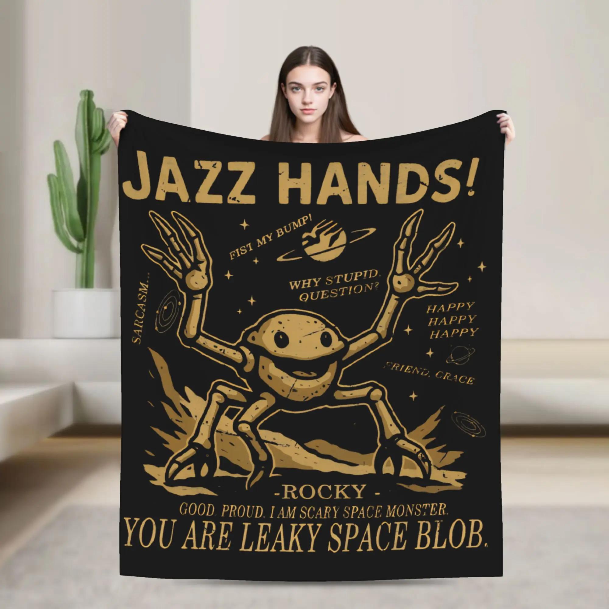 Project Hail Mary Rocky amaze Vintage  Fleece Blankets  Custom Throw Blanket for Home Hotel Sofa  125*100cm Bedspreads,