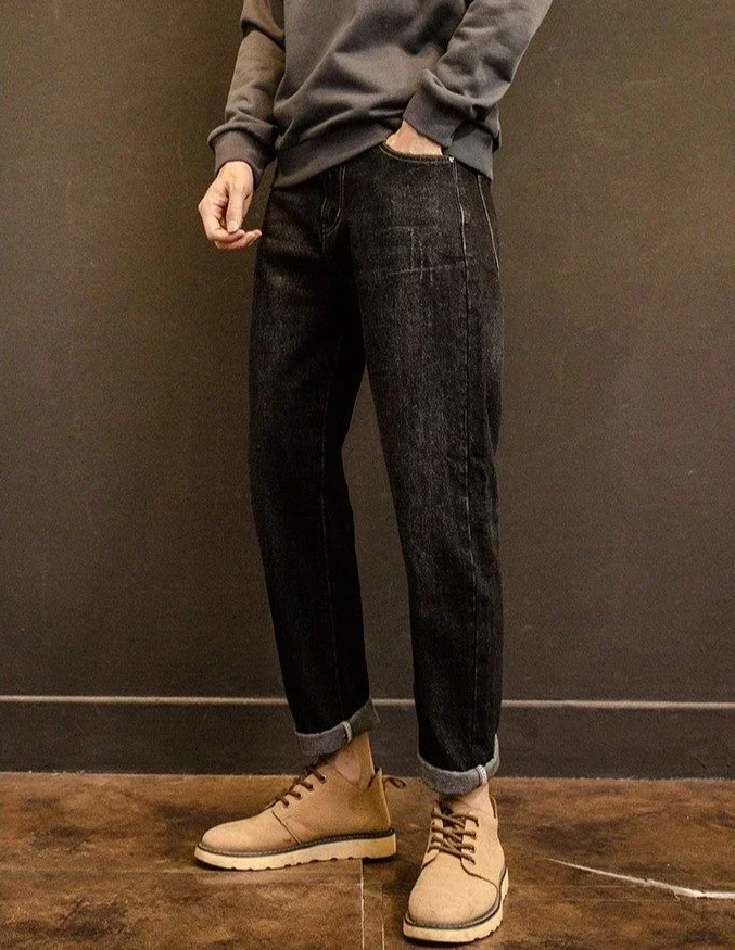 

Tapered Men's Jeans Y 2k Vintage Original Harajuku Luxury Designer Washed Clothes Y2k 2000s New in Cheap Retro Male Cowboy Pants