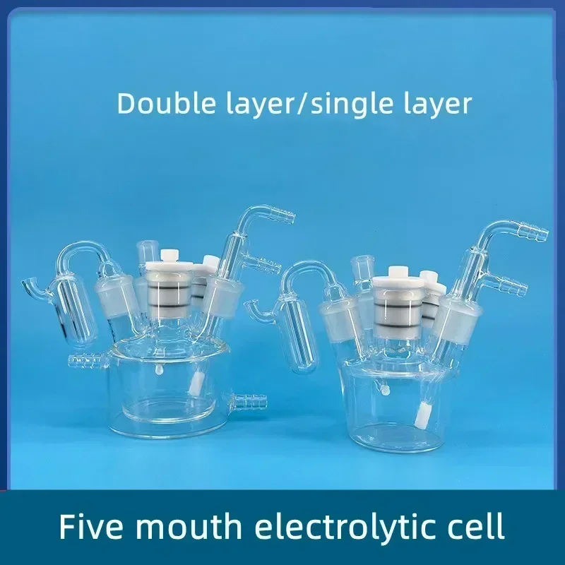 Five port sealed electrolytic cell