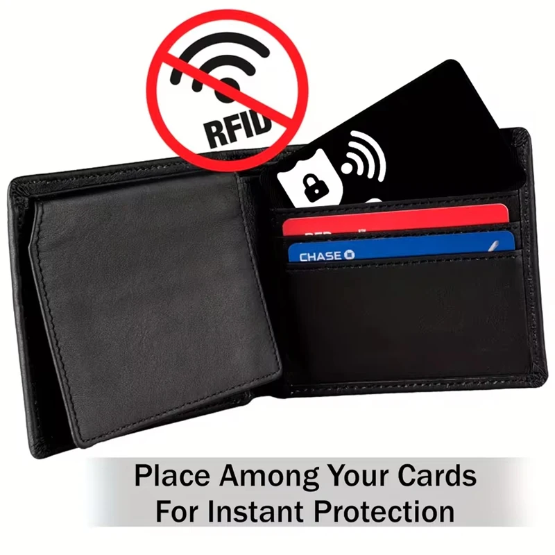 10Pcs Set RFID Blocking Cards NFC Debit Credit Cards Passport Protector Blocker Card Set Smart Anti-Theft Design RFID Blocker