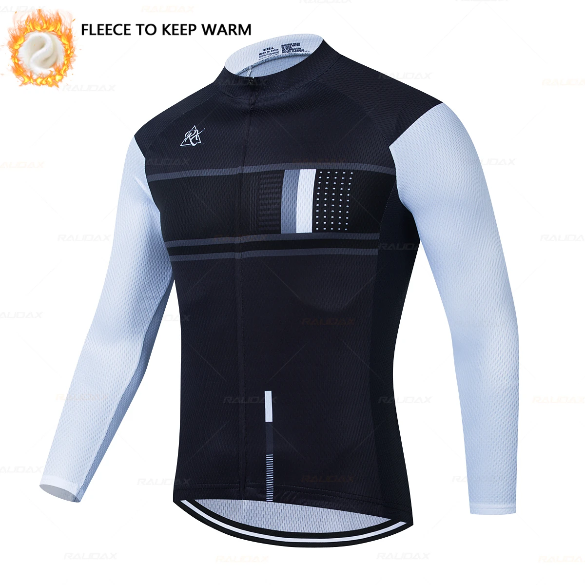 RAUDAX 2023 New Men\'s Winter Cycling Clothing Thermal Fleece Long Sleeve Cycling Jacket Cycling Jersey Pro Cycling Kit Ciclismo