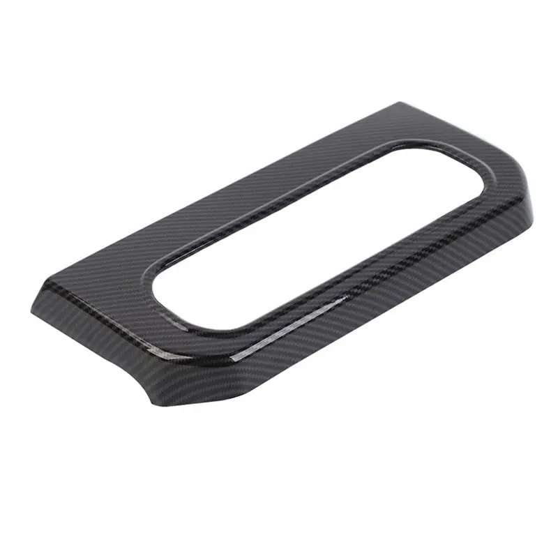 

AEE5-For Chevy Silverado GMC Sierra 2022 2023 2024 Car Armrest Box Rear Cup Holder Cover Trim Accessories ABS Carbon Fiber