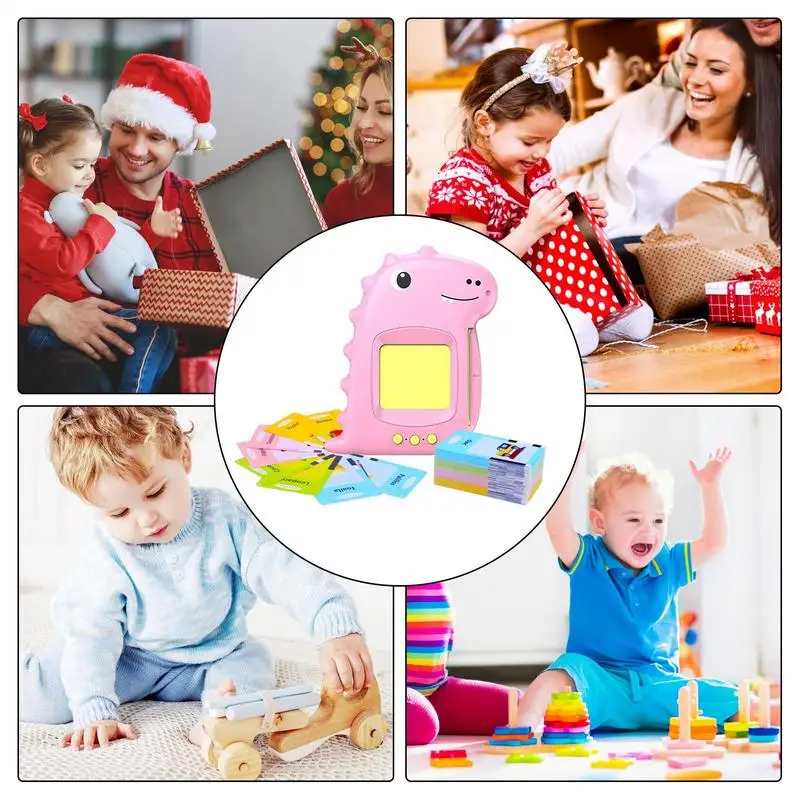 بطاقات فلاش ناطقة للأطفال الصغار، بطاقات فلاش ناطقة، ألعاب آلة التعلم التفاعلية للأعمار من 1 إلى 3 سنوات للأولاد والبنات والأطفال