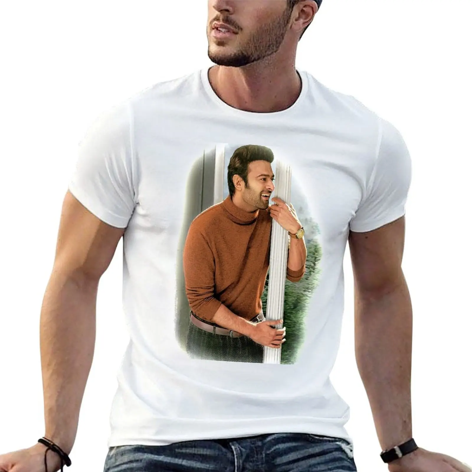 

PRABHAS t graphic shirts T-Shirt 100 shirt percent RADHE cotton SHYAM man TSHIRT for t man