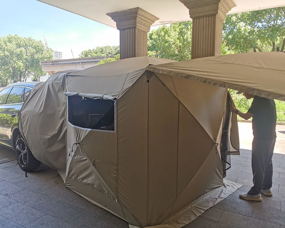 

210D Suv Tailgate Tent Custom SUV Car Rear Tent Outdoor Pop up Camping Suv Trunk Tent