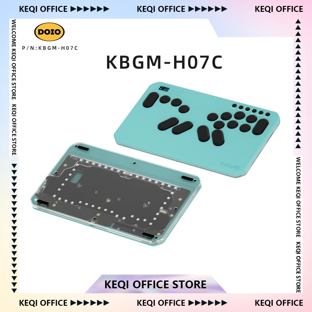 

DOIO HITBOX KBGM-H07C Mini Keyboard Aluminum Alloy PBT Ergonomics Game Peripheral Keypad Custom Supports PS4 PS5 Switch PC Steam