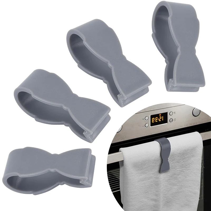 6 uds Clip de toalla para cocina Clip de toalla de mano para cocina horno lavavajillas estufa toallero de baño ropa toalla para herramienta de fijación
