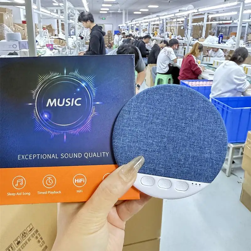 /KQM/Mini Alto-falante de Colchão 5.4 Hifi com Som Estéreo e Ruído Branco com Temporizador de 30/60/90 Minutos para Dormir no Quarto