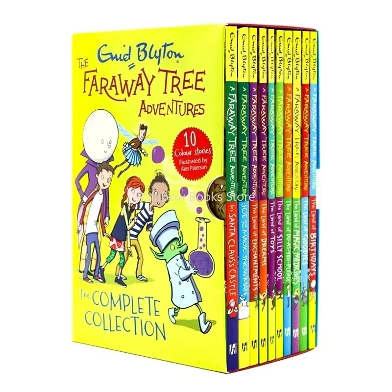 

Enid Blyton A Faraway Tree Adventure Детская английская история, новинка, художественная литература для детей, подарок для чтения, комиксная картина, 10 книг