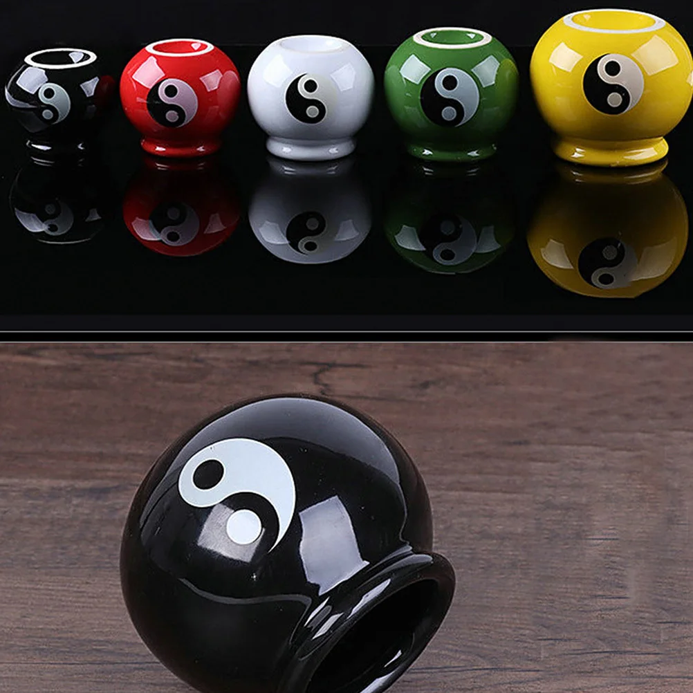 

5Pcs Ceramic Cupping Set Energy Tank Moxibustion Pot Therapy Rounded Edge Cups for Home Physical Therapy Improve