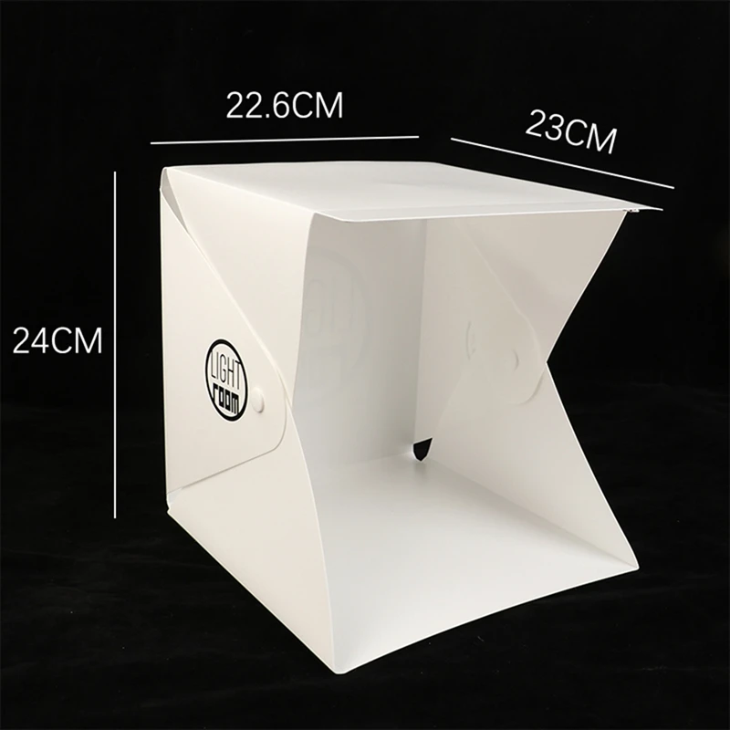 Photography LED Light Room Photo Studio Light Tent Soft Box For DSLR Camera 22CM Portable Folding Lightbox-A38R