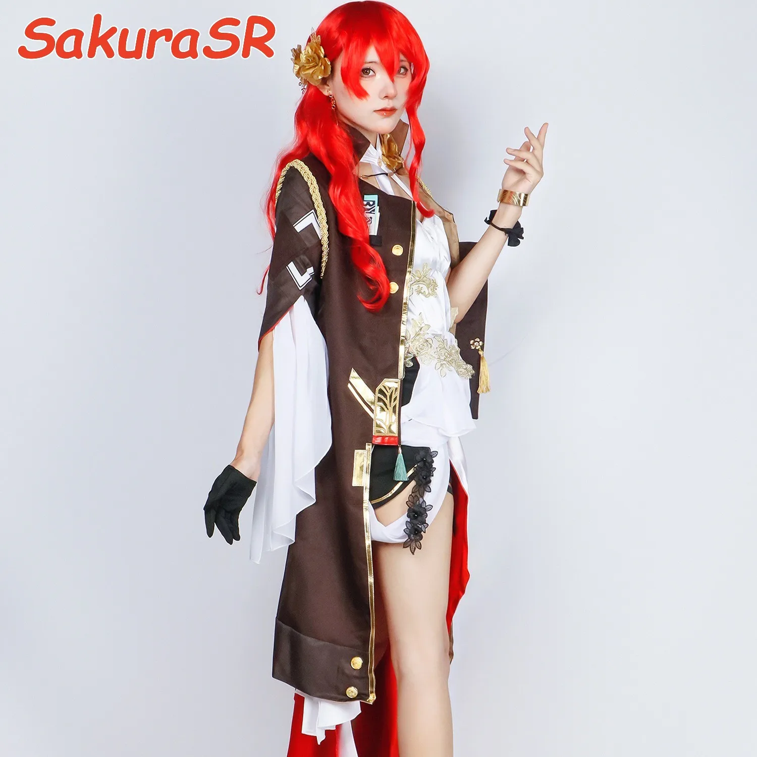 Himeko Cosplay Honkai Star Rail Cosplay Himeko Kostüm スターレイル Cosplay Outfit Halloween Kostüme Frauen Kleid