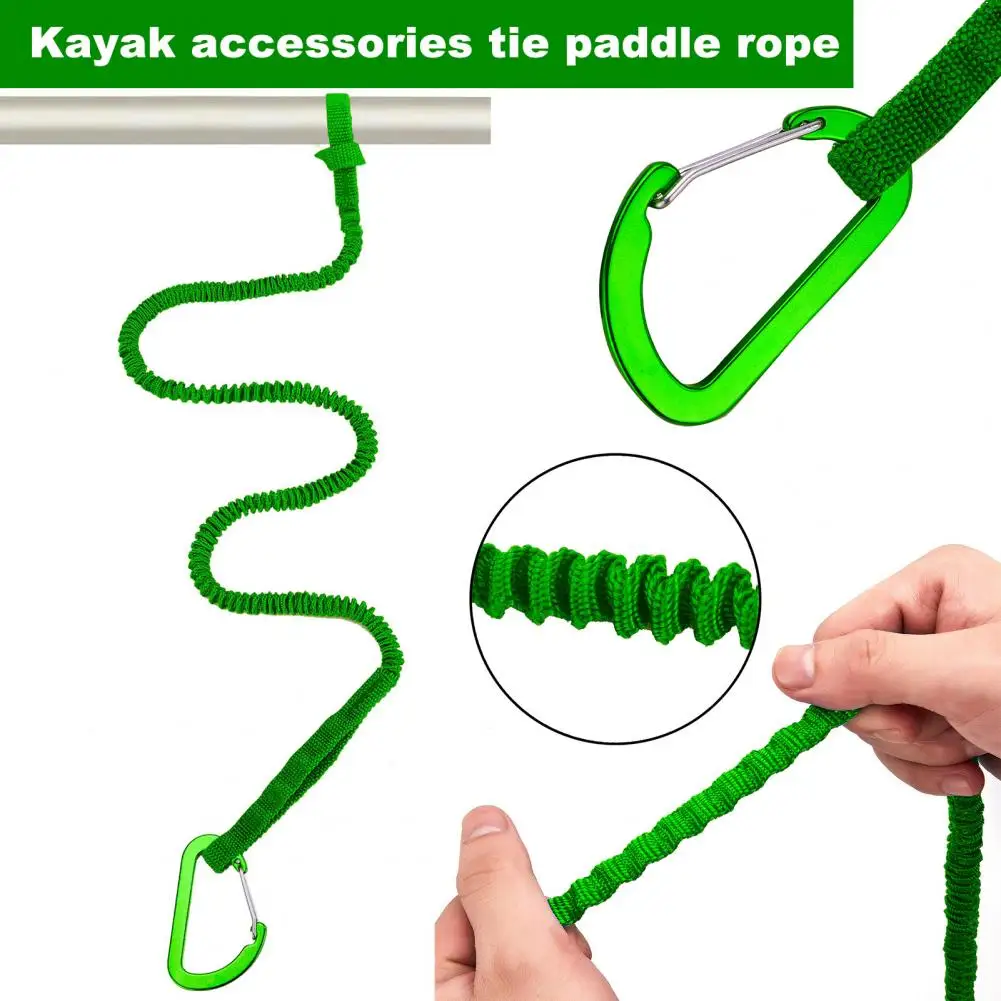 

Kayak Paddle Leash Elastic Bungee Strap Lanyard Rope Kayak Rod Leash for Boating Fishing Rafting Canoeing Rowing Boat Accessory