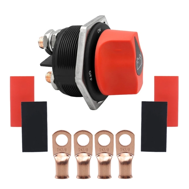 50A/100A/200A/300A Battery Disconnect Switch 12-32V Battery Cut Shut Isolator Switch for Marine Boat ATV