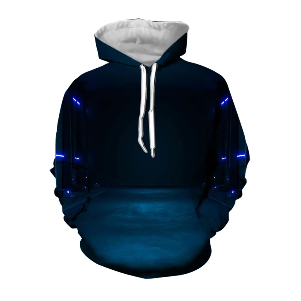 Jumeast 3D Cyberpunk Hoodies For Men Flipper Zero Hacker Hooded Sweatshirts Oversized Hoodie Mens Futuristic Clothes Techwear